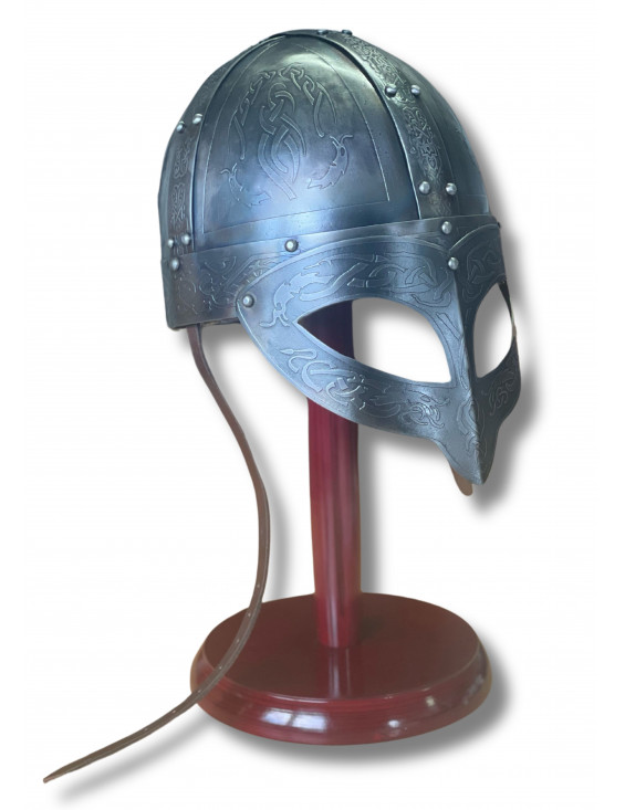 CASQUE VIKING AVEC VISIERE DECORE