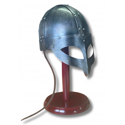 CASQUE VIKING AVEC VISIERE DECORE